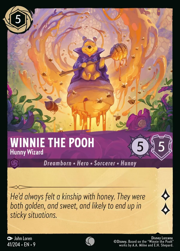 Winnie the Pooh - Mago del Miele — Disney Lorcana Personaggio card from Fabled