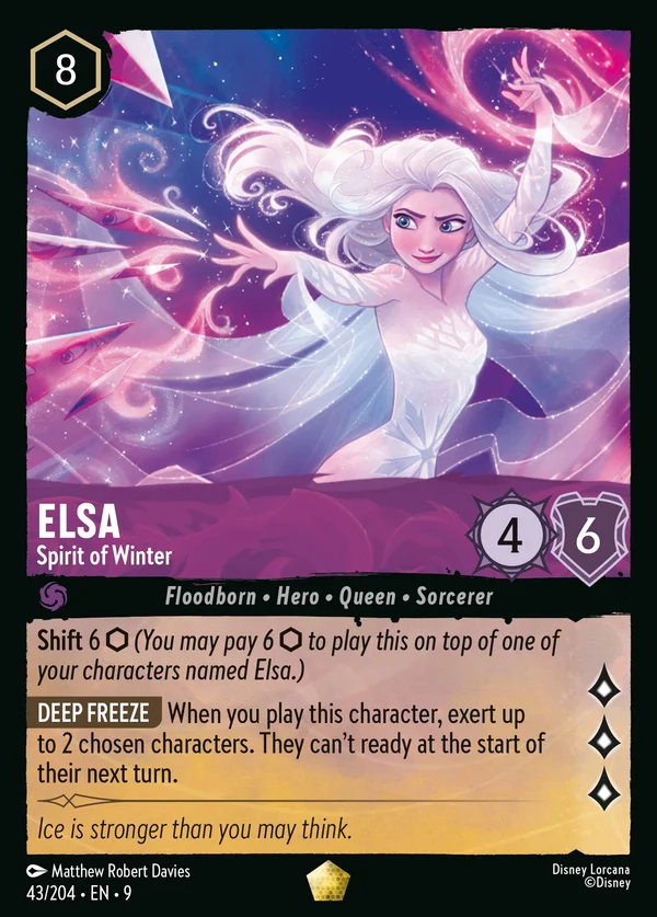 Elsa - Spirito dell'Inverno — Disney Lorcana Personaggio card from Fabled