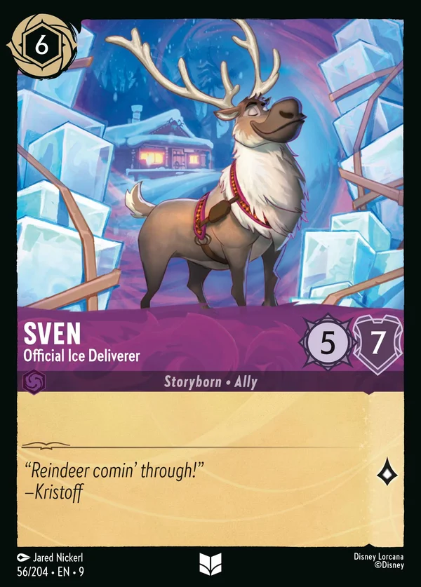 Sven - Distributore Ufficiale del Ghiaccio — Disney Lorcana Personaggio card from Fabled