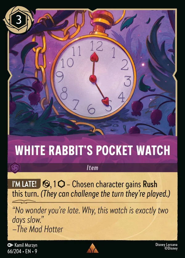 Orologio del Bianconiglio — Disney Lorcana Oggetto card from Fabled