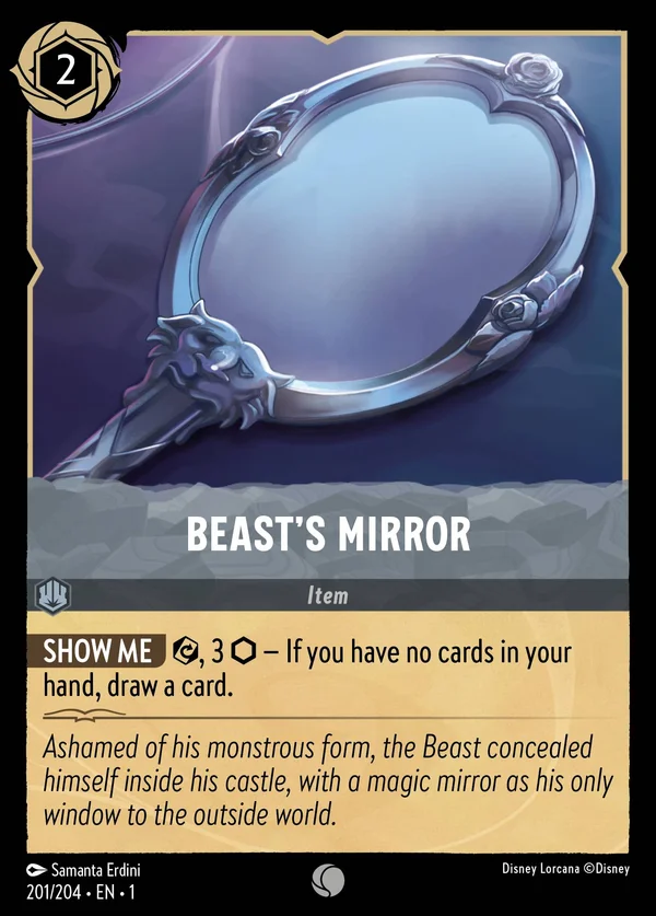 Beast's Mirror — Disney Lorcana Item card from The First Chapter