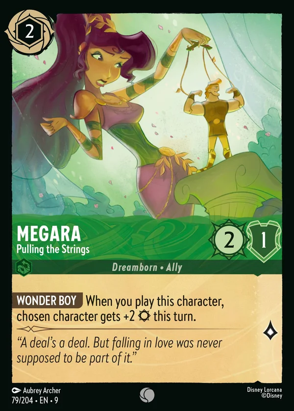 Megara - Manipolatrice — Disney Lorcana Personaggio card from Fabled