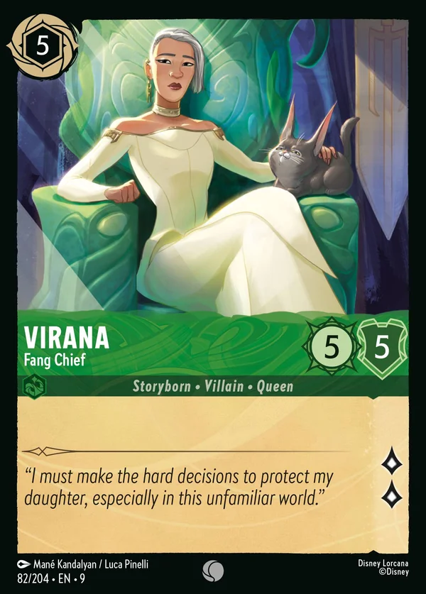 Virana - Capo di Zanna — Disney Lorcana Personaggio card from Fabled