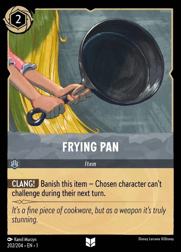 Frying Pan — Disney Lorcana Item card from The First Chapter