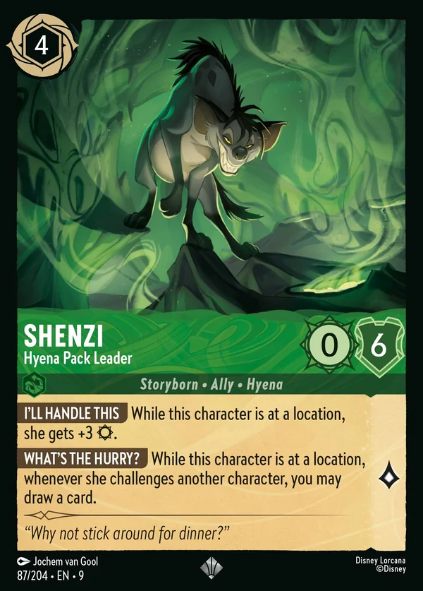 Shenzi - Iena Capobranco — Disney Lorcana Personaggio card from Fabled