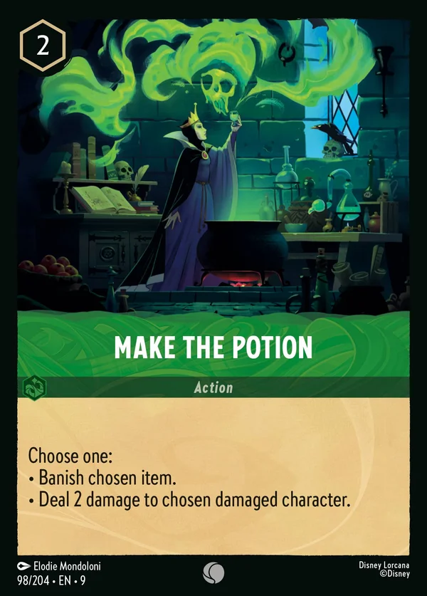Fare la Pozione — Disney Lorcana Azione card from Fabled