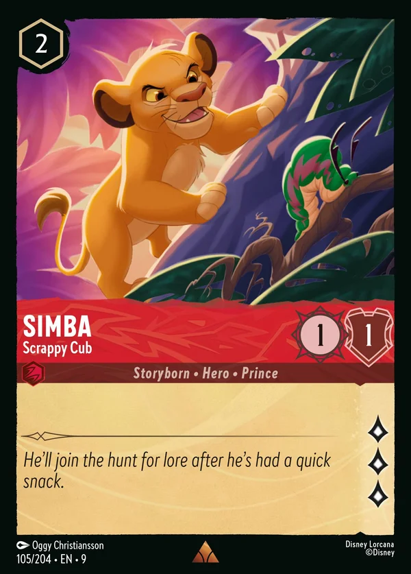 Simba - Cucciolo Spelacchiato — Disney Lorcana Personaggio card from Fabled