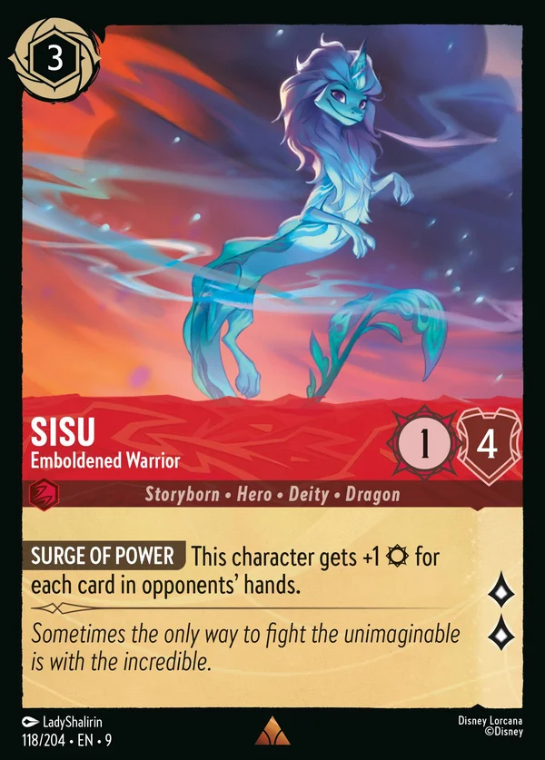 Sisu - Guerriera Rincuorata — Disney Lorcana Personaggio card from Fabled