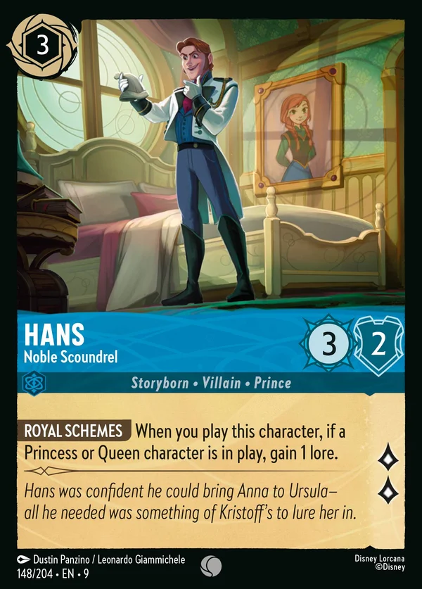 Hans - Noble Scoundrel — Disney Lorcana Character card from Fabled
