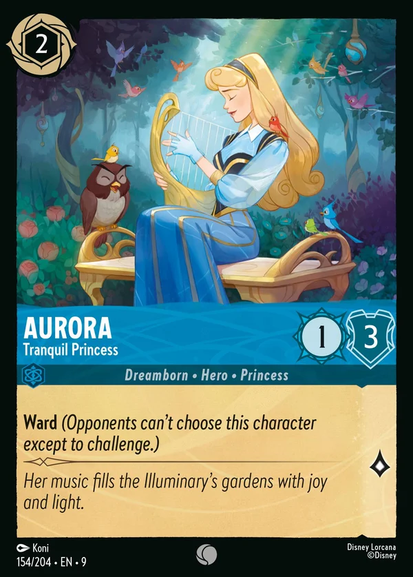 Aurora - Principessa Pacata — Disney Lorcana Personaggio card from Fabled