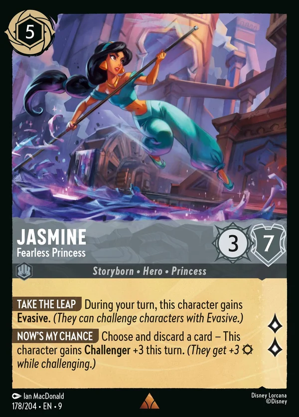 Jasmine - Fearless Princess — Disney Lorcana Character card from Fabled