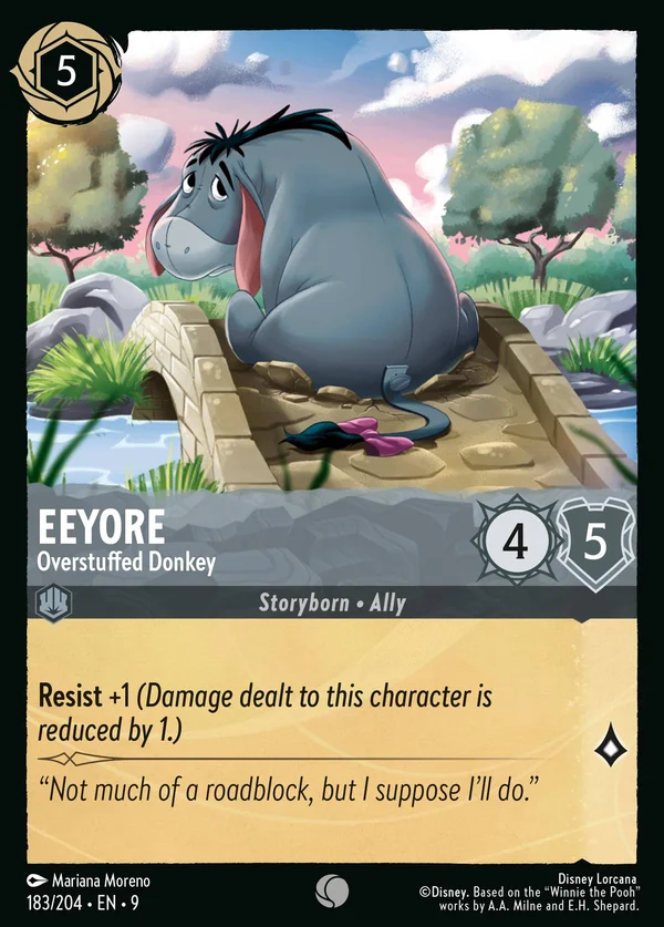 Ih-Oh - Asinello Molto Imbottito — Disney Lorcana Personaggio card from Fabled