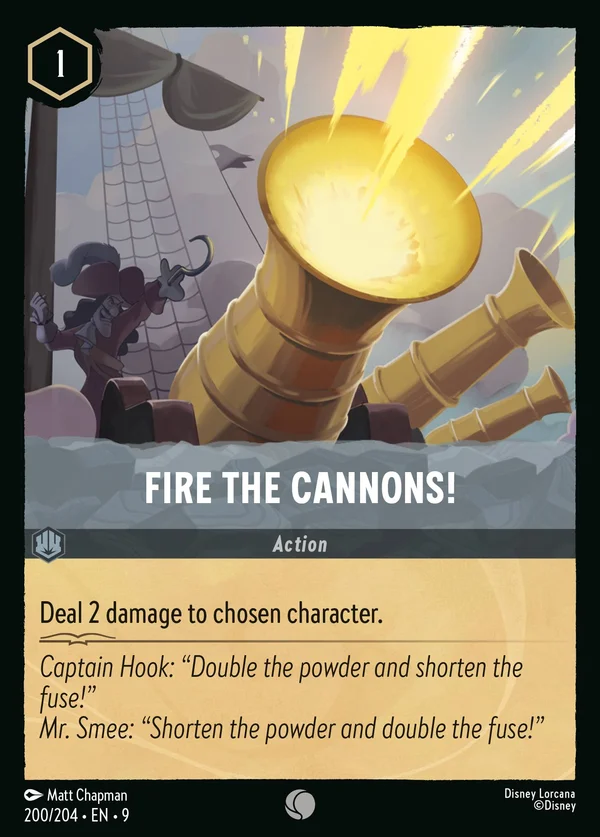Fuoco alle Polveri! — Disney Lorcana Azione card from Fabled