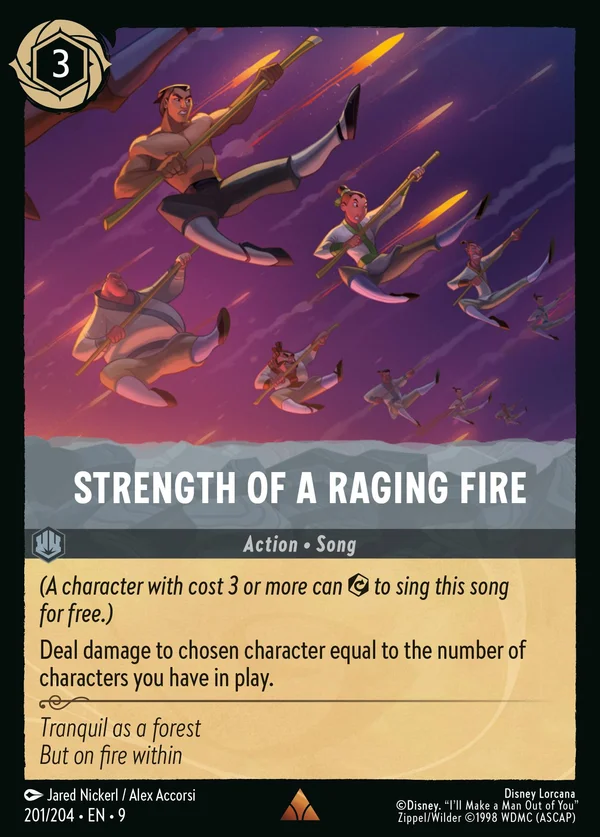 Potente Come un Vulcano Attivo — Disney Lorcana Azione card from Fabled