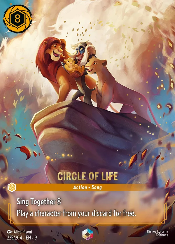 Il Cerchio della Vita — Disney Lorcana Azione card from Fabled