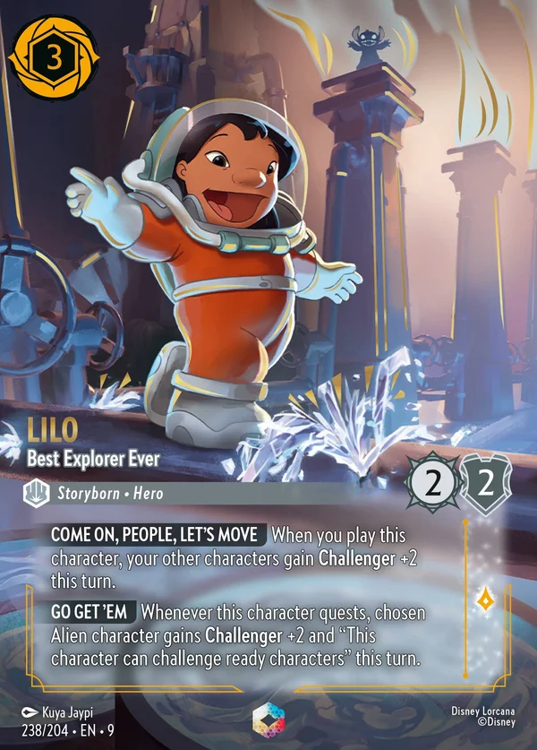 Lilo - Migliore Esploratrice di Sempre — Disney Lorcana Personaggio card from Fabled
