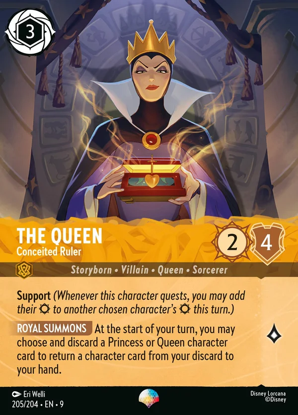 Regina - Monarca Presuntuosa — Disney Lorcana Personaggio card from Fabled