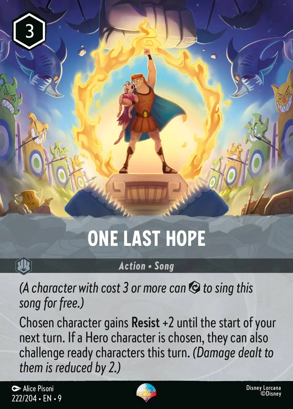One Last Hope — Disney Lorcana Action card from Fabled
