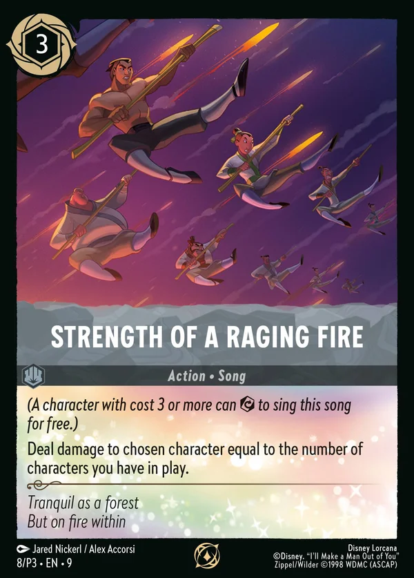Potente Come un Vulcano Attivo — Disney Lorcana Azione card from Fabled