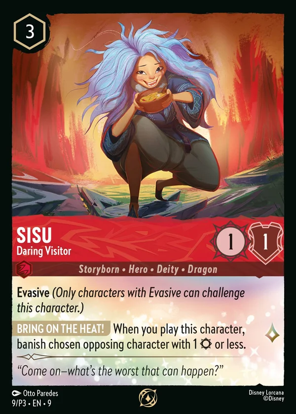 Sisu - Visitatrice Audace — Disney Lorcana Personaggio card from Fabled