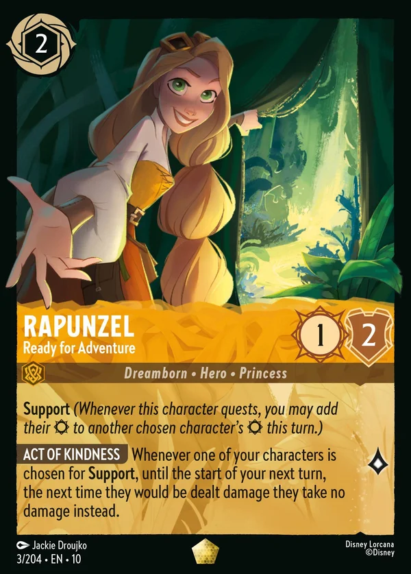 Rapunzel - Pronta per l'Avventura — Disney Lorcana Personaggio card from Whispers in the Well