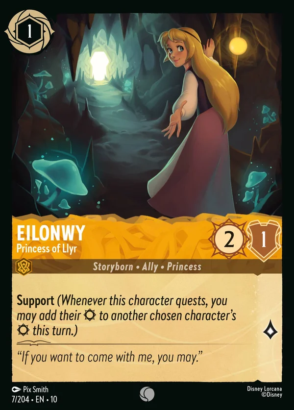 Eilonwy - Princess of Llyr — Disney Lorcana Character card from Whispers in the Well