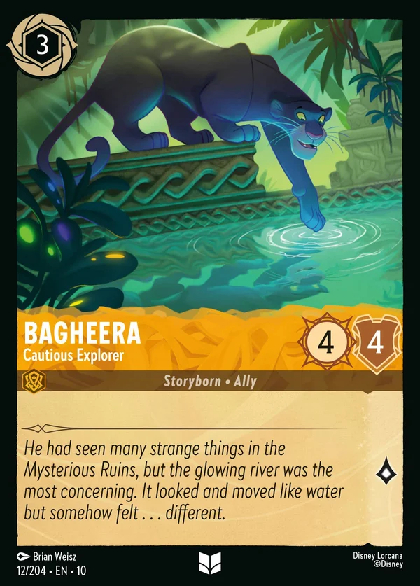 Bagheera - Cautious Explorer — Disney Lorcana Character card from Whispers in the Well