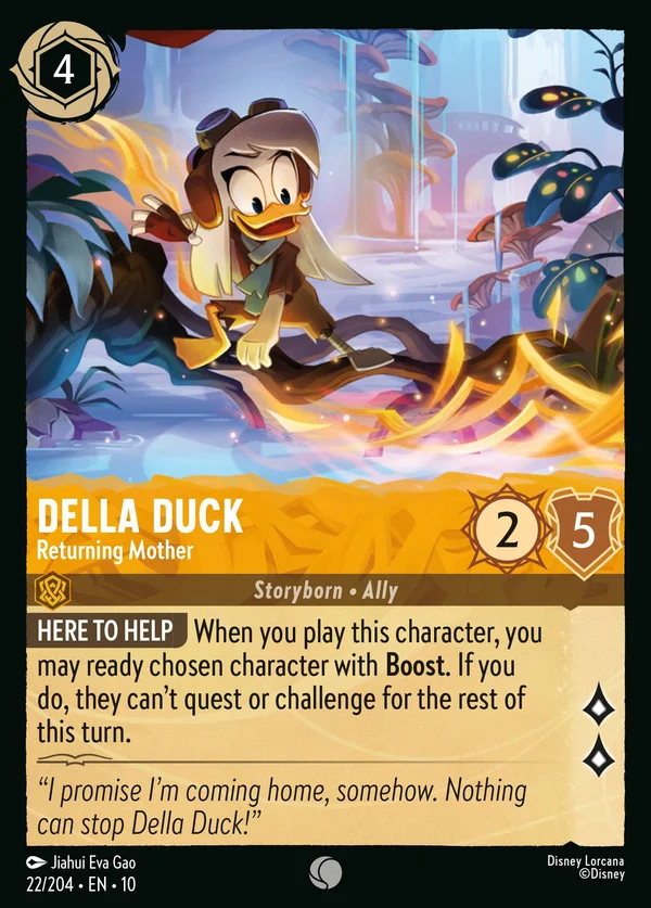 Della Duck - Madre Ritornata — Disney Lorcana Personaggio card from Whispers in the Well