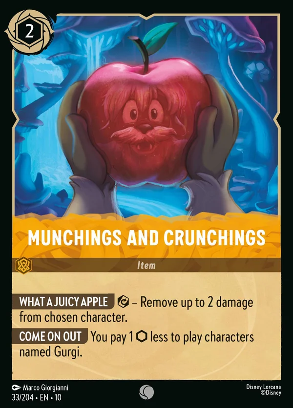 Mangiucchiare e Sgranocchiare — Disney Lorcana Oggetto card from Whispers in the Well