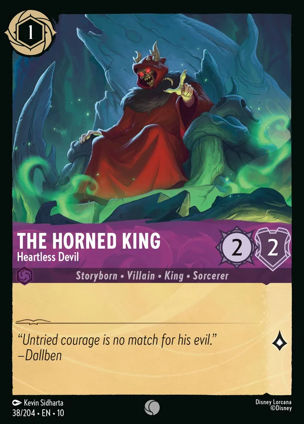Re Cornelius - Demonio Spietato — Disney Lorcana Personaggio card from Whispers in the Well