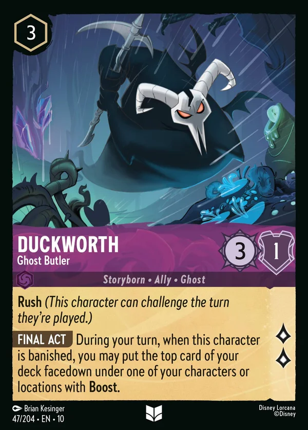 Archie - Maggiordomo Fantasma — Disney Lorcana Personaggio card from Whispers in the Well