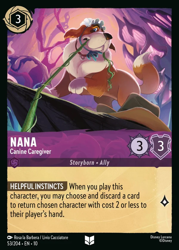 Nana - Balia Canina — Disney Lorcana Personaggio card from Whispers in the Well