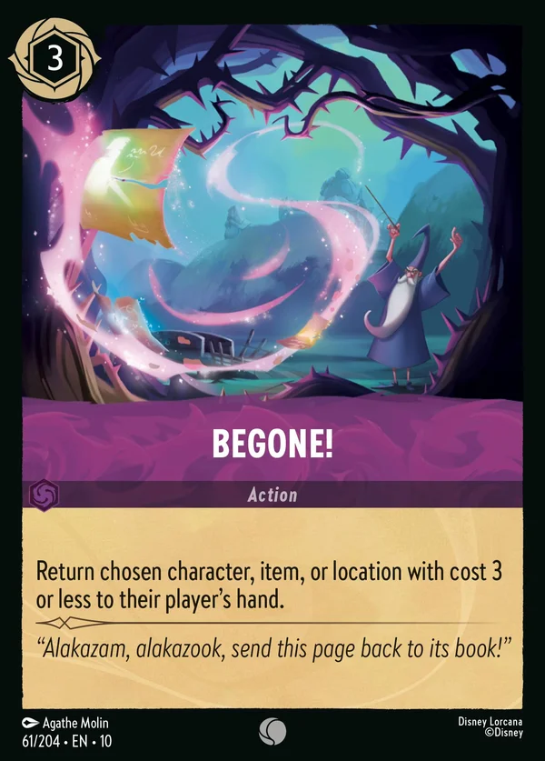 Sparisci! — Disney Lorcana Azione card from Whispers in the Well