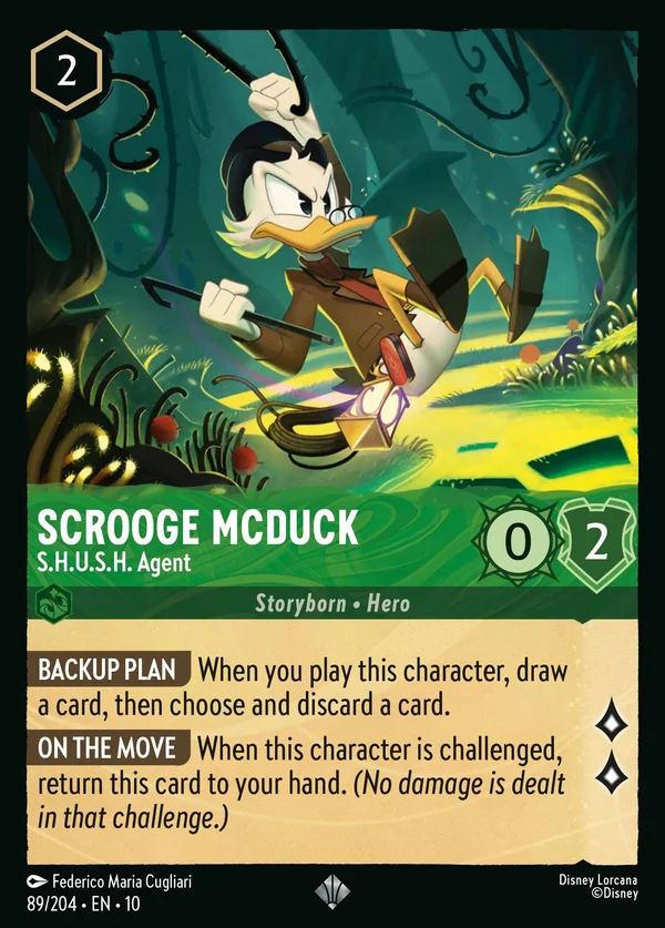 Scrooge McDuck - S.H.U.S.H. Agent — Disney Lorcana Character card from Whispers in the Well
