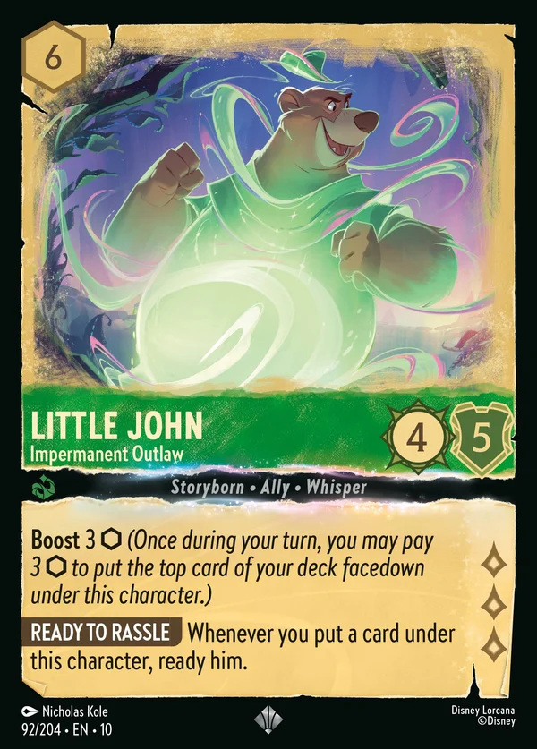 Little John - Fuorilegge Fugace — Disney Lorcana Personaggio card from Whispers in the Well