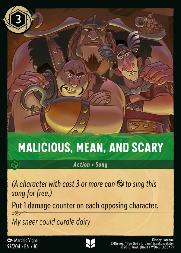 È un Piacere Spaventare — Disney Lorcana Azione card from Whispers in the Well