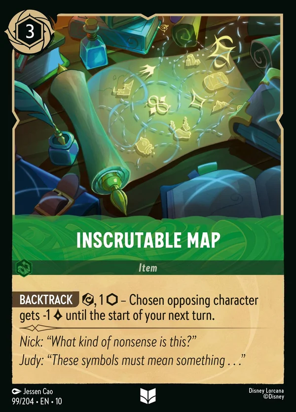 Mappa Imperscrutabile — Disney Lorcana Oggetto card from Whispers in the Well