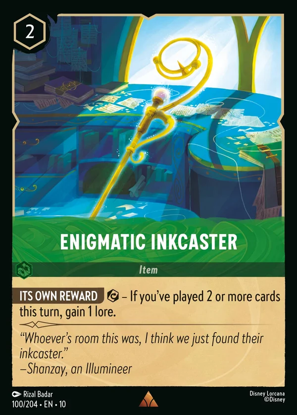 Inchiostratore Enigmatico — Disney Lorcana Oggetto card from Whispers in the Well