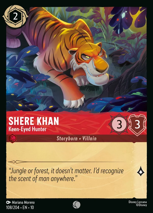 Shere Khan - Cacciatore dallo Sguardo Acuto — Disney Lorcana Personaggio card from Whispers in the Well