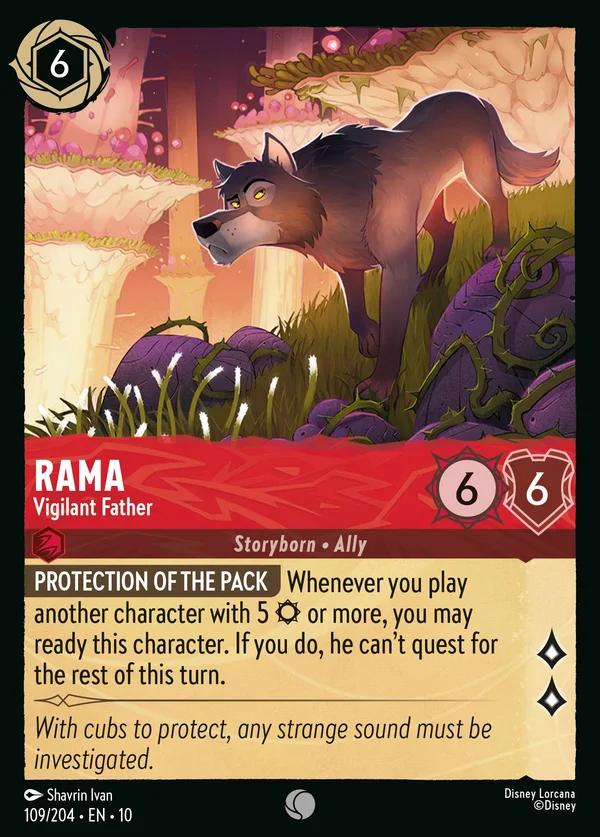 Rama - Vigilant Father — Disney Lorcana Character card from Whispers in the Well
