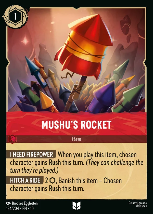 Razzo di Mushu — Disney Lorcana Oggetto card from Whispers in the Well