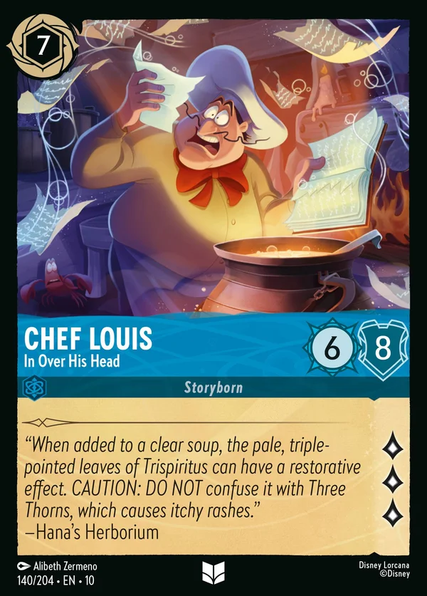 Chef Louis - Con l'Acqua alla Gola — Disney Lorcana Personaggio card from Whispers in the Well