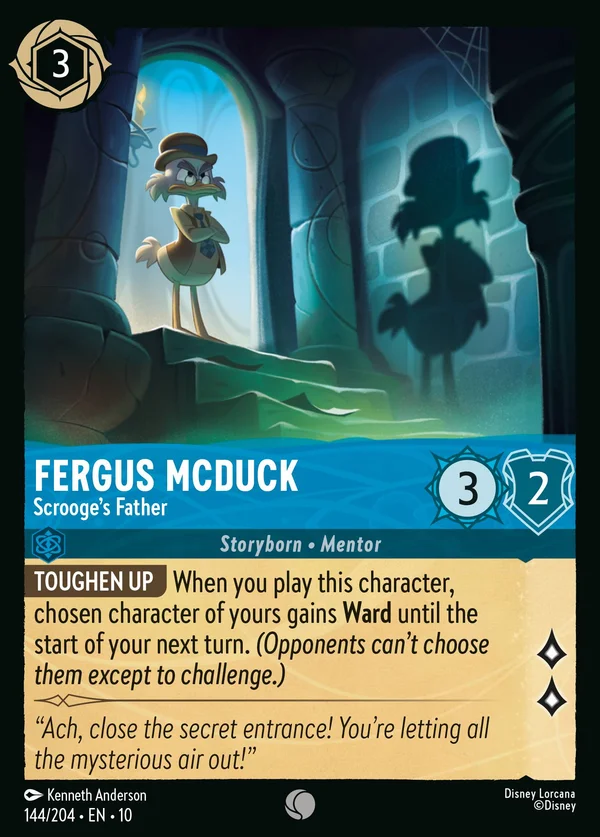 Fergus McDuck - Scrooge's Father — Disney Lorcana Character card from Whispers in the Well