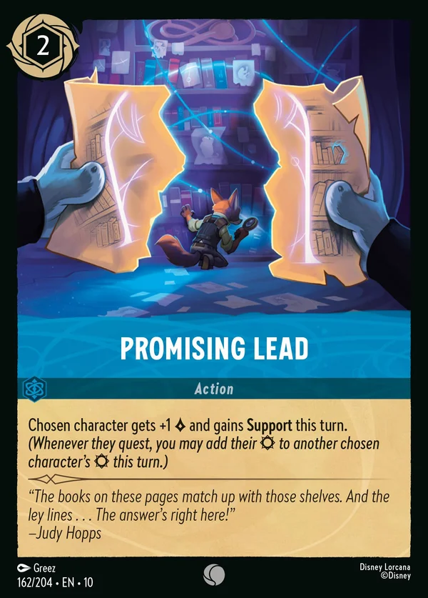 Pista Promettente — Disney Lorcana Azione card from Whispers in the Well