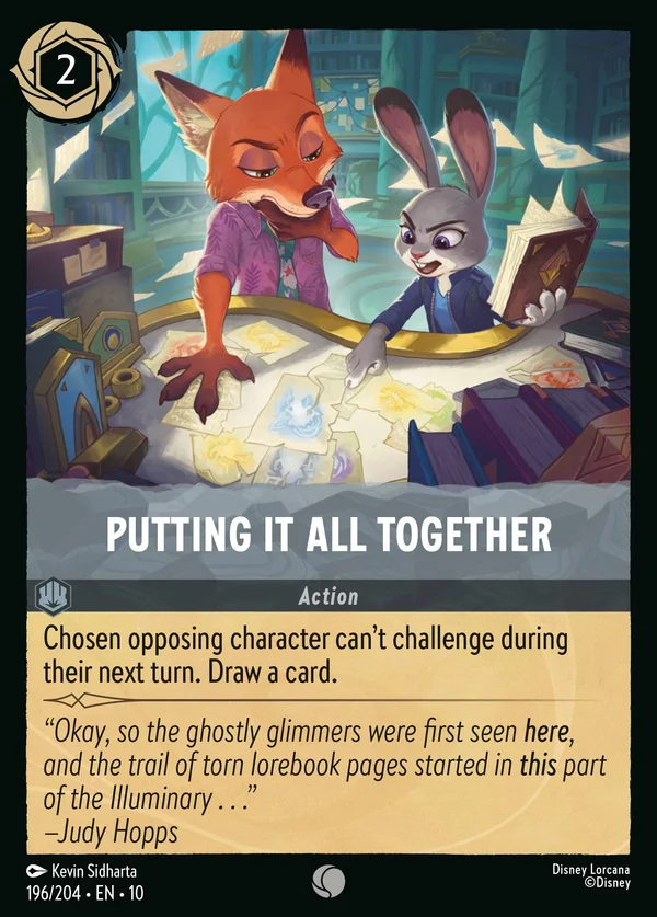 Unire gli Indizi — Disney Lorcana Azione card from Whispers in the Well