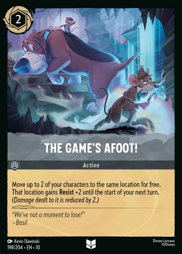 The Game's Afoot! — Disney Lorcana Action card from Whispers in the Well