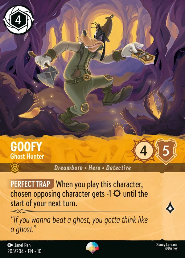 Goofy - Ghost Hunter — Disney Lorcana Character card from Whispers in the Well