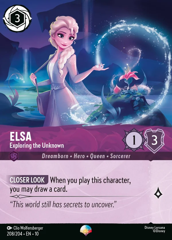 Elsa - Che Esplora l'Ignoto — Disney Lorcana Personaggio card from Whispers in the Well