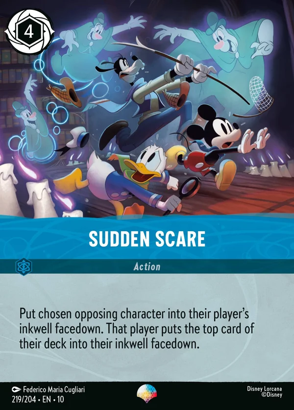 Spavento Improvviso — Disney Lorcana Azione card from Whispers in the Well
