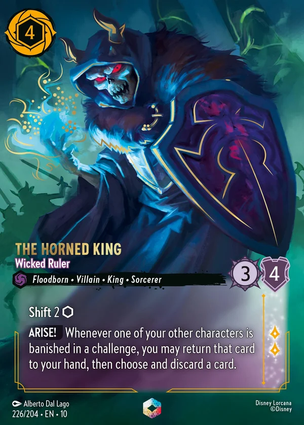Re Cornelius - Sovrano Malvagio — Disney Lorcana Personaggio card from Whispers in the Well